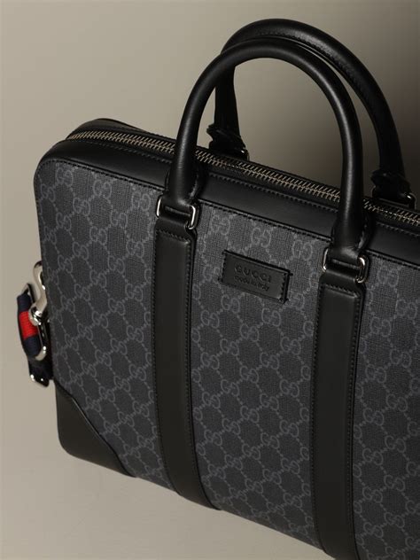 gucci briefcase for sale|gucci shoulder bag men.